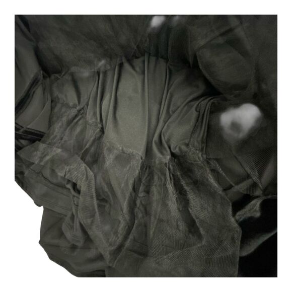 Torrid Black Velvet Surplice Dress A-line Sleeveless V-neck Party Prom Size 12 - Picture 16 of 16